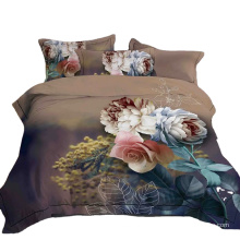 Wholesale oem 3d disperse custom textile polyester floral printed fabric for bedding bed sheet